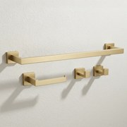 Zestaw akcesoriów łazienkowych Rio Złoty Szczotkowany 4 elementy