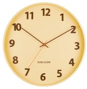 Karlsson 5920LY designerski zegar ścienny 40 cm, soft yellow