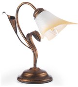 ONLI - Lampa stołowa LUCREZIA 1xE14/6W/230V brąz