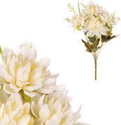 Sztuczny bukiet Dalie kremowy, 28 cm