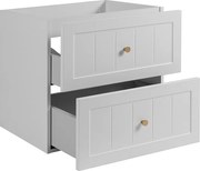 Szafka podumywalkowa w stylu klasycznym, biała, 60 x 57 x 46 cm