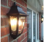 Elstead DECO-LANE7-BLACK -Zewnętrzny kinkiet DECO LANE 1xE27/60W/230V IP44