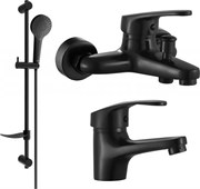 Mexen Erica DF05 zestaw wannowy, czarny - 746403DF05-70