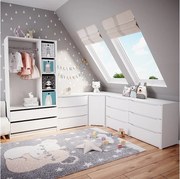 Szafa dziecięca biały 100x50x200 elmo