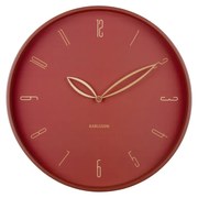 Zegar ścienny Karlsson 6012RD design czerwony,średnica 40 cm