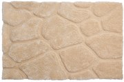 Dywan shaggy z długim włosiem z wypukłymi wzorami - 160 x 230 cm - Ciemny beżowy - PIETRA