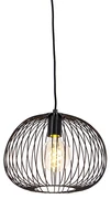 Designerska lampa wisząca czarna druciana - Wire DoughDesignerski Oswietlenie wewnetrzne