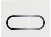 Ravak X01455 - Przycisek spłukujący CHROME 24,7 x 16,5 cm biały