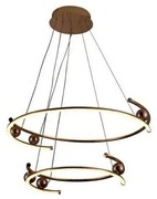 LED regulowany żyrandol na linkę LED/80W/230V 3000-6500K + DO