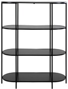 Czarny regał 36x111 cm Vita – House Nordic