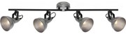Briloner 2049-044 - Oświetlenie punktowe RETRO 4xE14/40W/230V szary