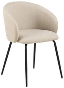 Kremowe tapicerowane fotele jadalniane zestaw 2 szt. Eleanor – Actona