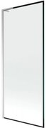 Mexen Next L parawan nawannowy 1-skrzydłowy 80 x 150 cm, czarna ramka, chrom - 895-080-000-03-70-01