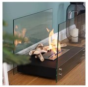 BIO kominek HOTEL 40,2x70 cm, 2 kW, czarny