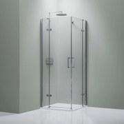 Kabina prysznicowa narożna NT407 drzwi podwójne uchylne