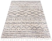 Kremowy dywan shaggy w stylu skandynawskim N3-E19