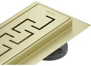 Mexen Flat M15 odpływ liniowy 50 cm, złoty szczotkowany - 1A24050-15