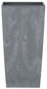 Donica ogrodowa z wkładem Urbi Square Beton Effect 26,5 x 26,5 x 50 cm marengo PROSPERPLAST