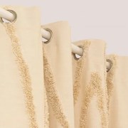 Zasłona Bawełniana Jasper Kremowa & 140 X 260 Cm - Sklum