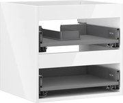 Mexen Box-A korpus szafki podumywalkowej 50 cm, 2 szuflady, biały połysk - 91AX0-0500-470-2-00