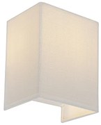 Nowoczesna lampa ścienna z juty biała - Vete