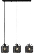 Rabalux 72219 - Żyrandol na lince SAMILO 3xE27/40W/230V czarny