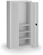 Szafa warsztatowa, 3 półki, 1950 × 950 × 500 mm, szare drzwi