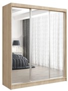 Szafa przesuwna - Debra 180 cm, dąb sonoma