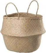 Kosz Z Trzciny Kahs Ø40 X 38 Cm & Natural - Sklum