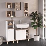 Zestaw mebli łazienkowych biały 62x32x54 senyo