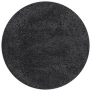 Ciemnoszary pluszowy dywan okrągły 160 Temaro 3XZ8-S26