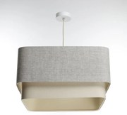 Lampa wisząca KWADRO DUO 004 51x47cm szara/beżowa BPS KONCEPT
