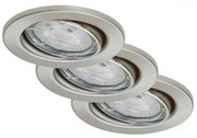Briloner 7148-032-ZESTAW 3×LED Ściemnialne oświetlenie łazienkowe 1xGU10/5W/230V IP23