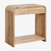 Konsola Do Przedpokoju Z Drewna Mango I Mdf Shelby Drewno Mango & ↔︎ 75 Cm - Sklum