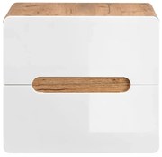 Szafka pod umywalkę nablatową biały połysk A0-R07