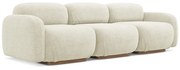 Kremowa sofa modułowa z materiału bouclé 270 cm Ailani – Makamii