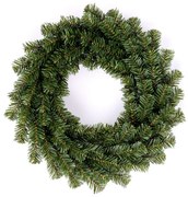 Sztuczny zielony wieniec bez ozdób, śr. 40 cm, śred. 40 cm