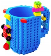 Kubek klockowy duży 350ml + zestaw klocków dla dzieci na zimne i ciepłe