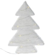 Dekoracyjna choinka z materiału z LED, 30 cm