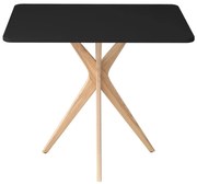 Stół CUTTI 55x80 czarny/jesion RAGABA