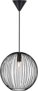 Nordlux - Lampa wisząca na lince BERONI 1xE27/60W/230V czarna śr. 35 cm