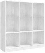 Biały drewniany regał w kształcie kwadratu F1-Z33