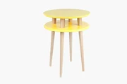 Stolik kawowy UFO HIGH 45x45 żółty RAGABA