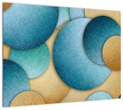 Obraz kręgów abstrakcji (70x50 cm)