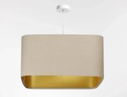 Lampa wisząca KWADRO SUE 40w20 beżowa/złota BPS KONCEPT