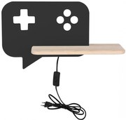 Czarna dziecięca lampka nocna w stylu skandynawskim - K046 W8-L28