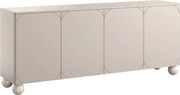 Komoda Sonatia II 200 cm czterodrzwiowa - kaszmir / nogi kule