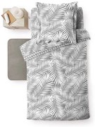 Szara bawełniana poszwa na kołdrę jednoosobowa 140x200 cm Botania – douceur d'intérieur