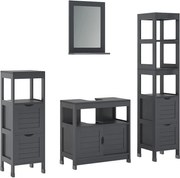Zestaw mebli łazienkowych szary 60x30x60 vilda
