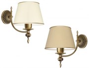 Kinkiet mosiężny w starym złocie A-K1G